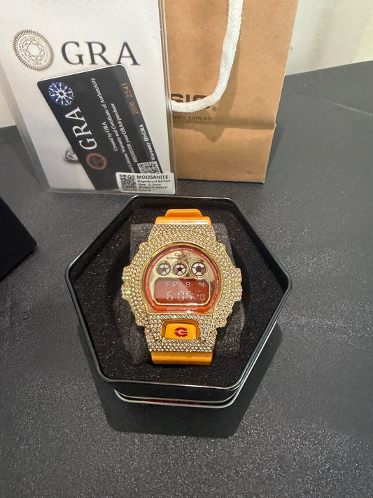 Yellow Iced G Shock