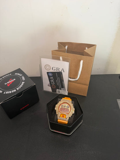 Yellow Iced G Shock