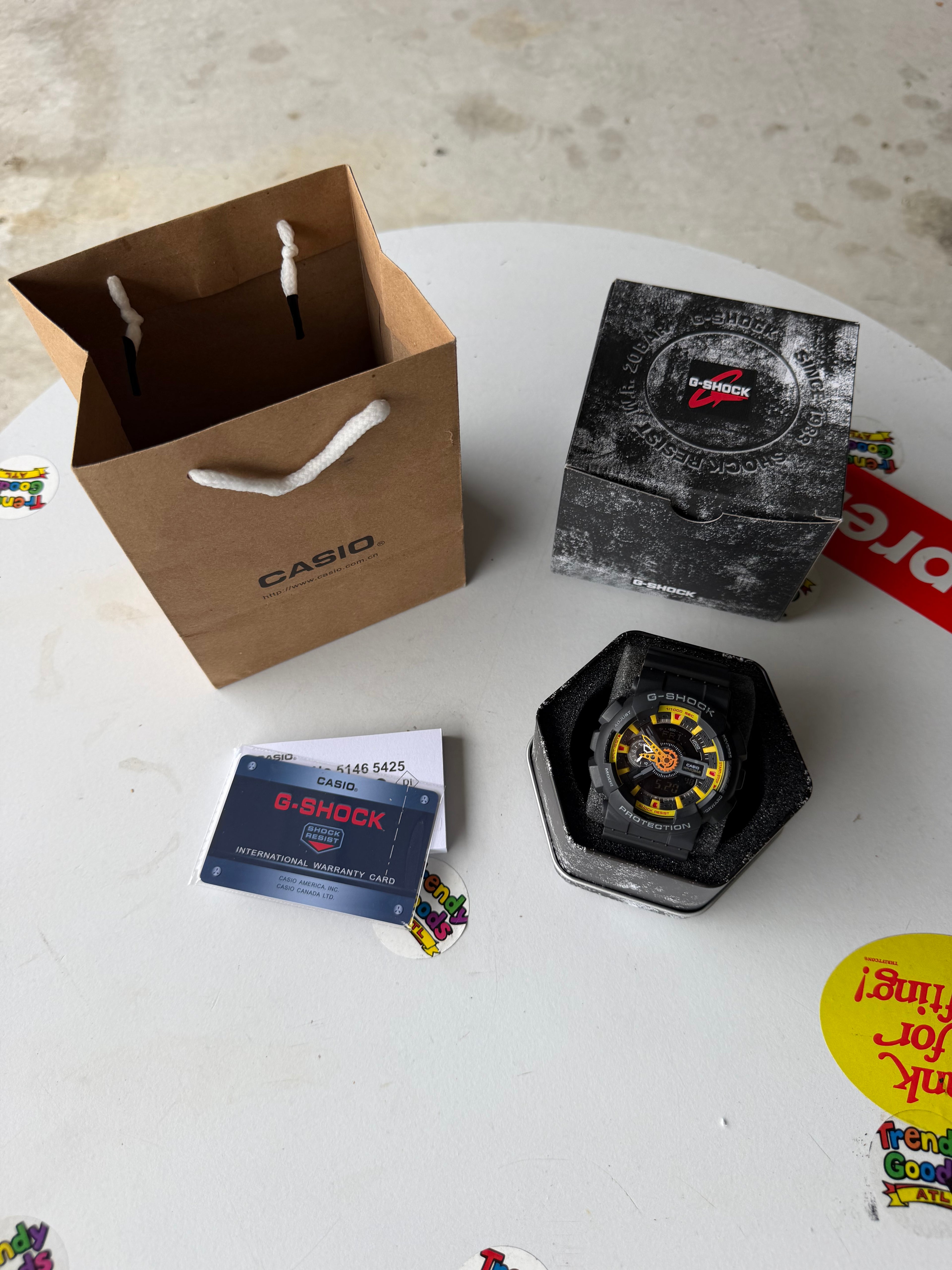 Black n Yellow G Shock