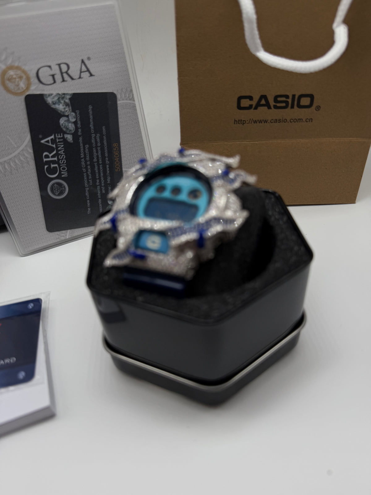 BLUE ICED G SHOCK