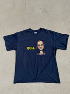 Funny "BULL-" Caricature Port & Company All-American Tee Made in USA