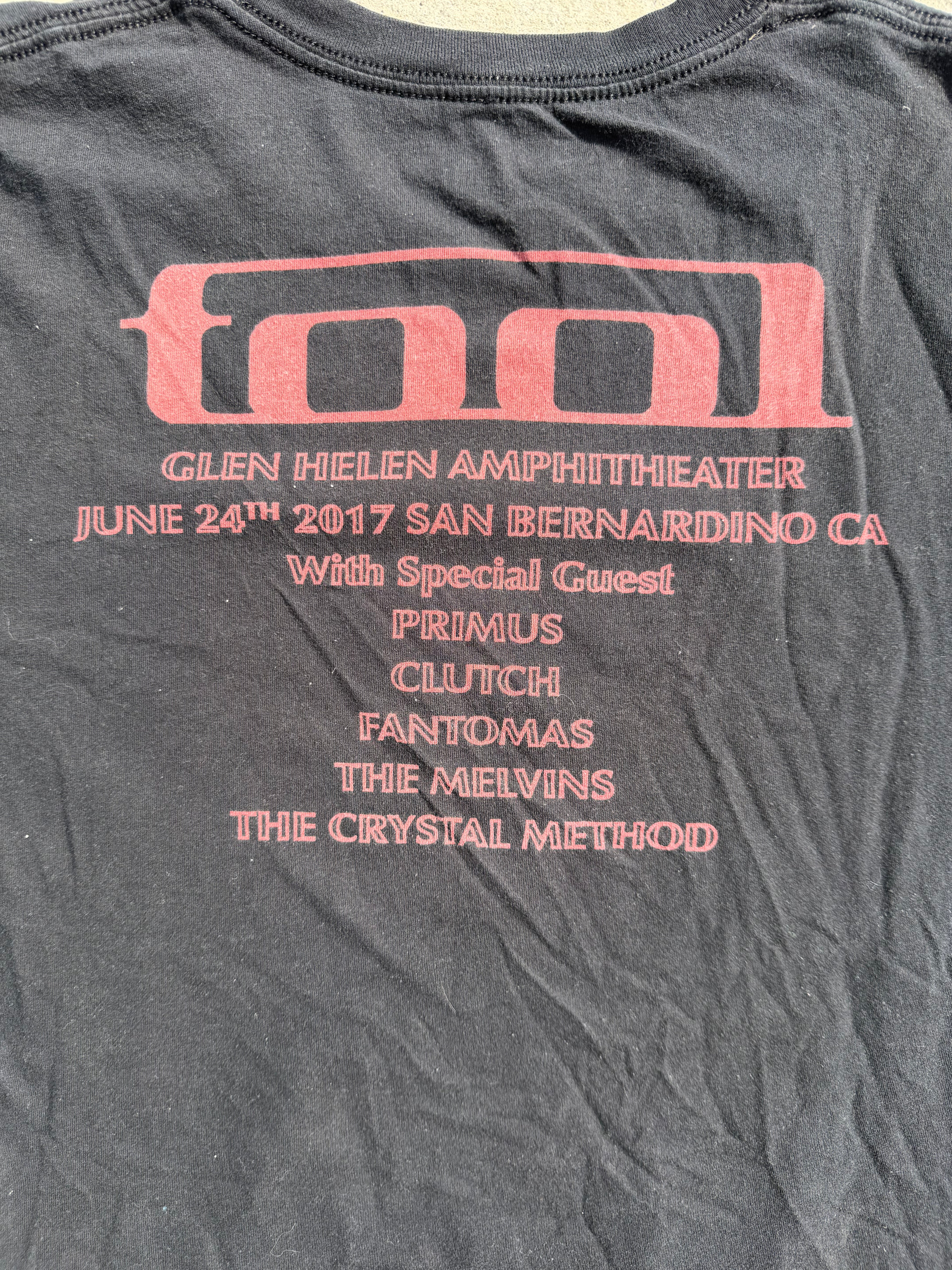 Tool Band Shirt 2017 Glen Helen Amphitheater Event Tee