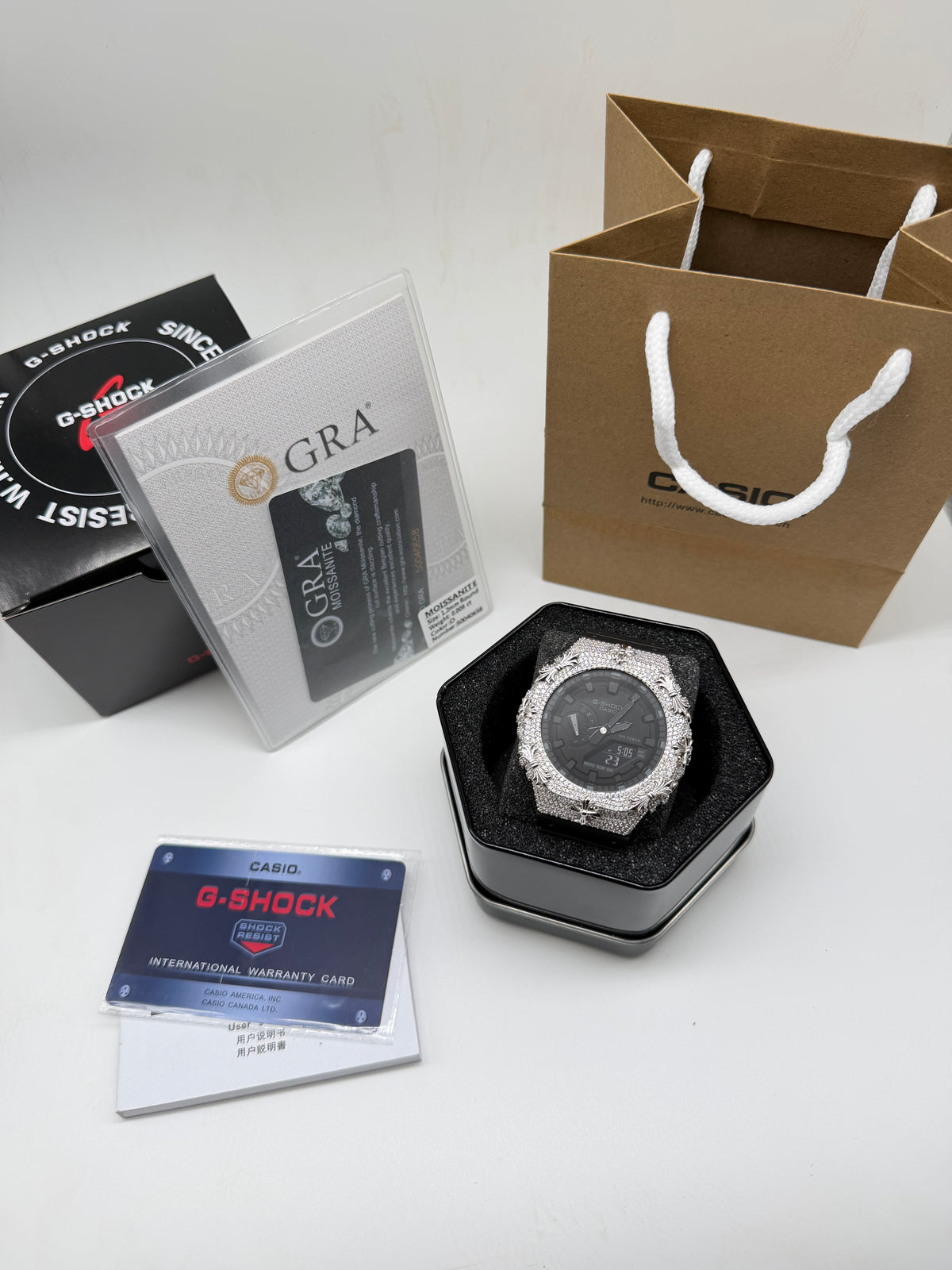 Black Chrome Iced G Shock
