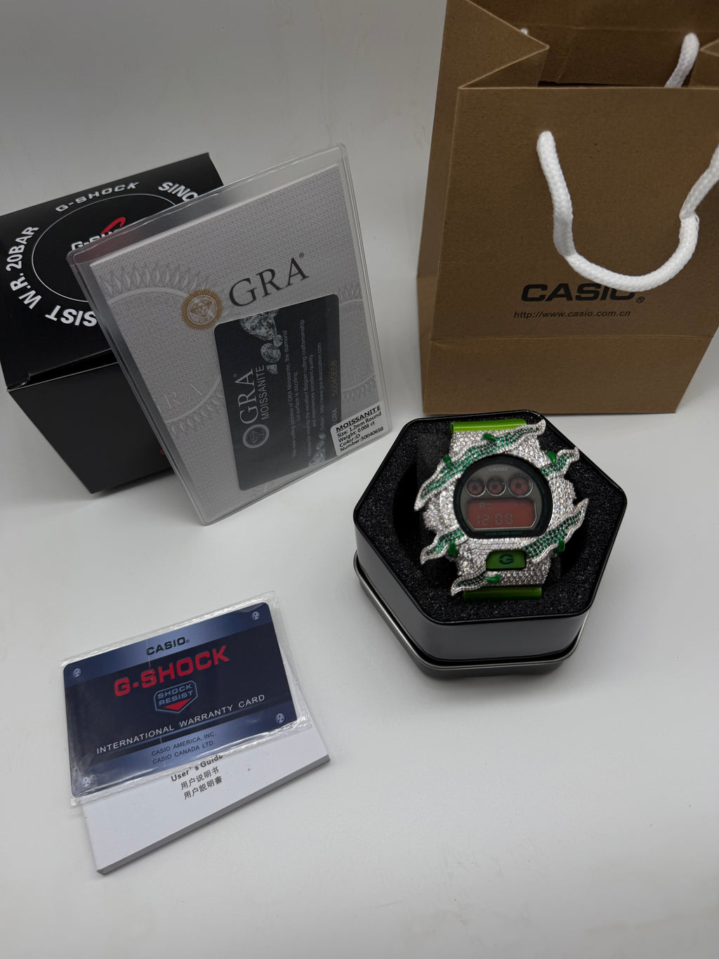 Green Iced G Shock