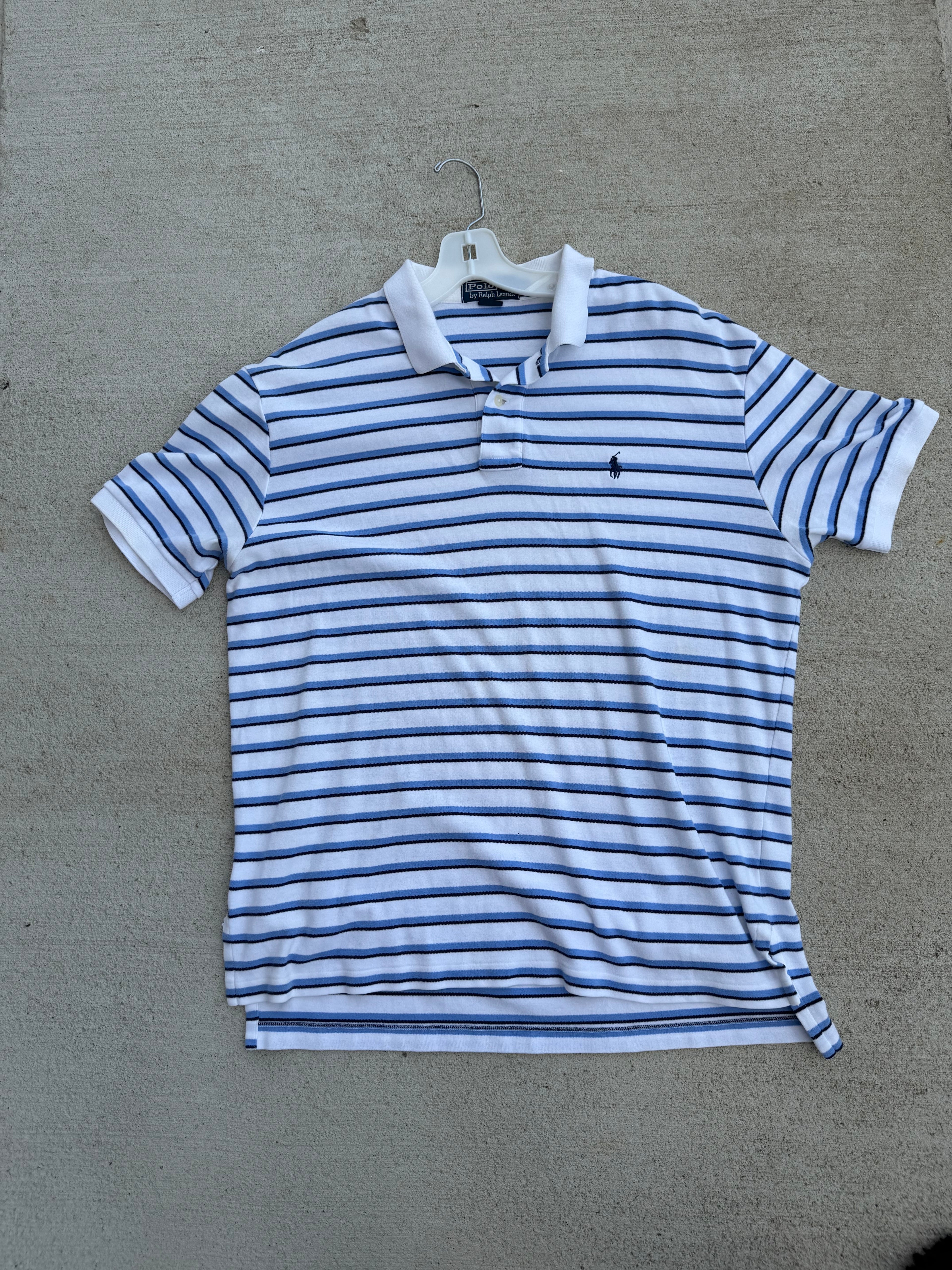 Vtg Striped Polo
