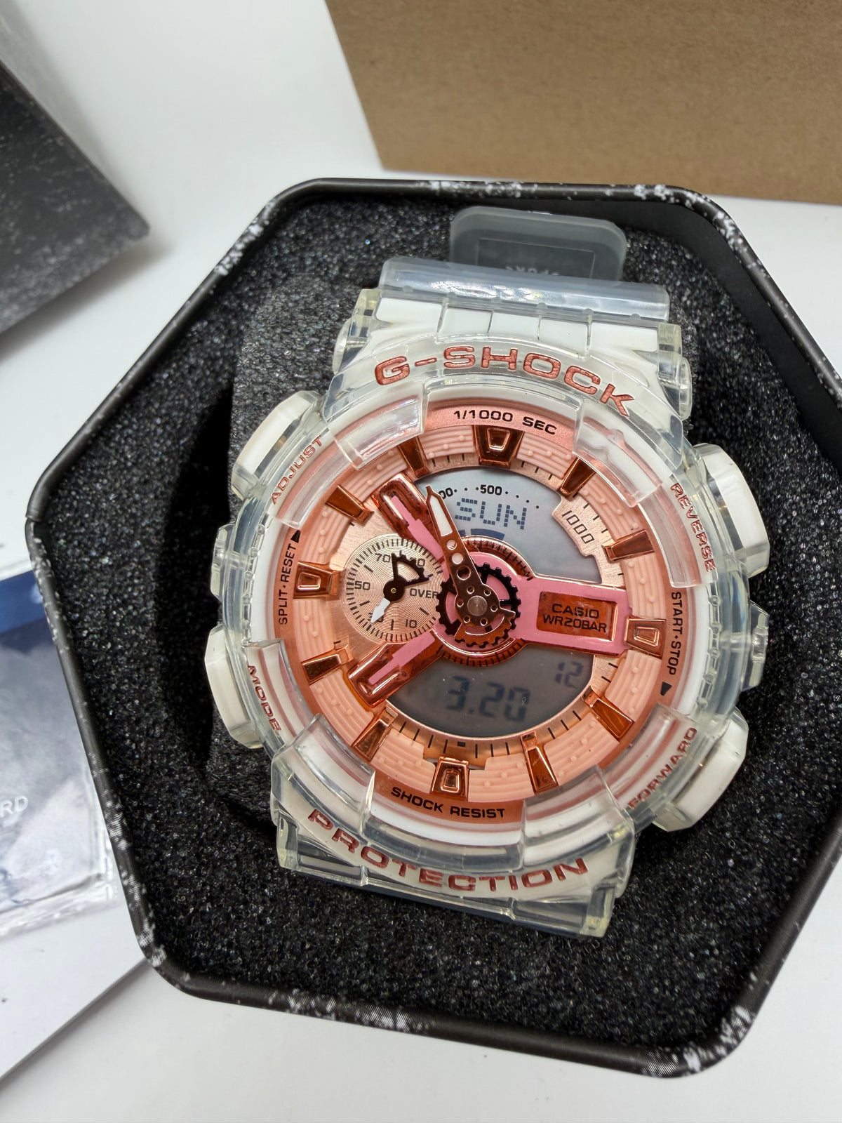 Transparent Rose Gold