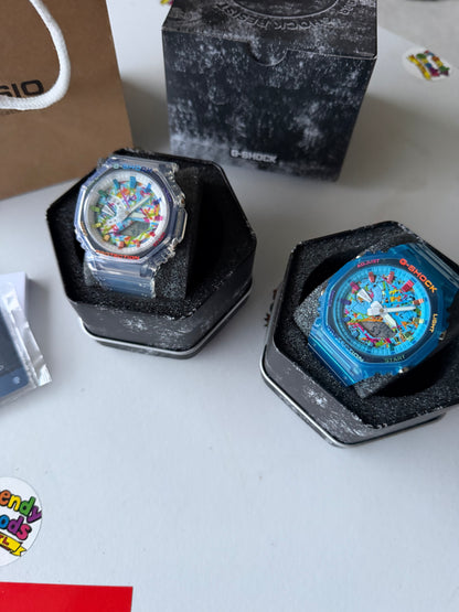 Color Scatter Transparent G Shocks