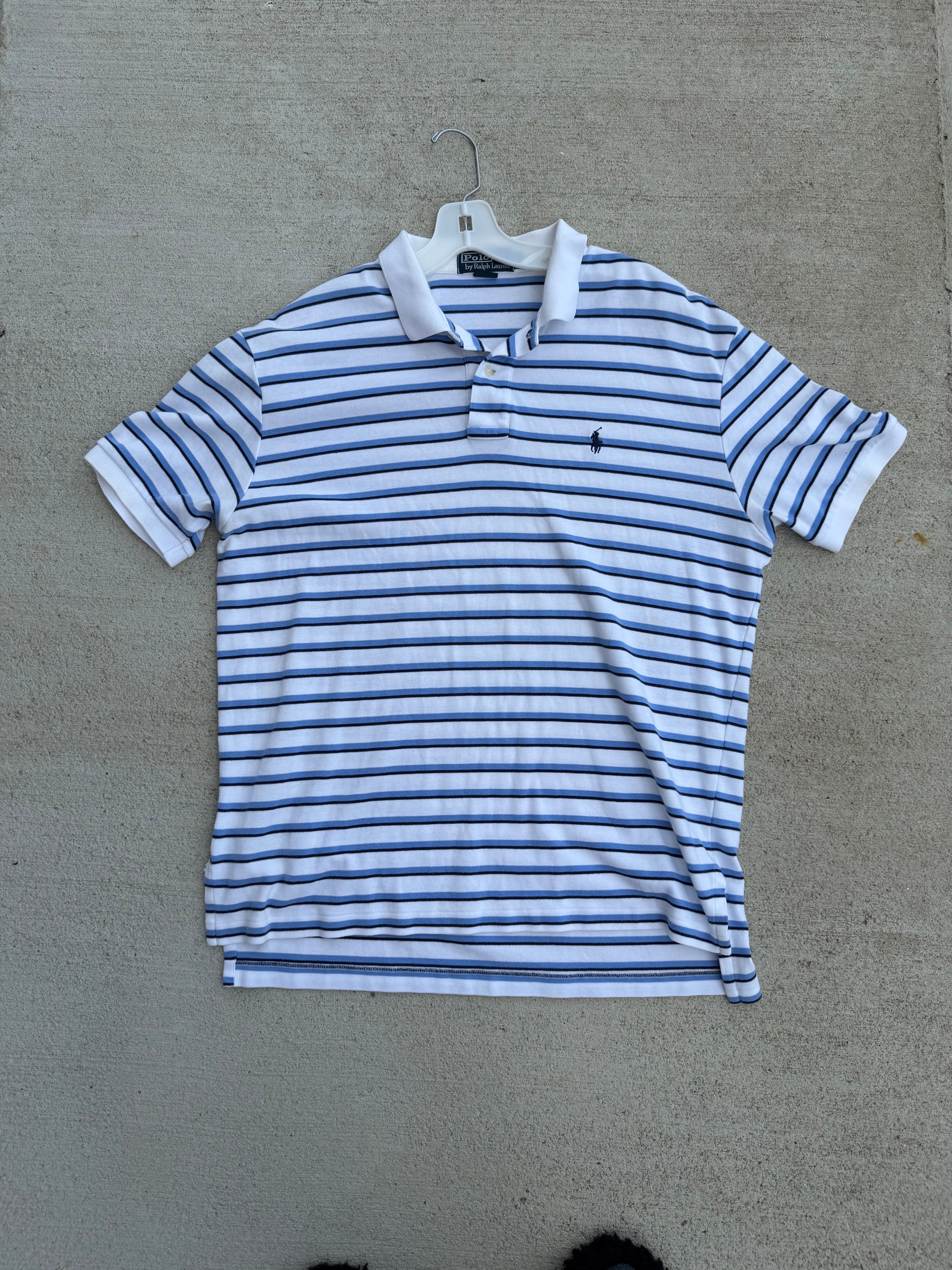 Vtg Striped Polo