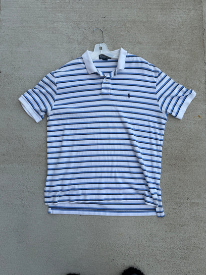 Vtg Striped Polo