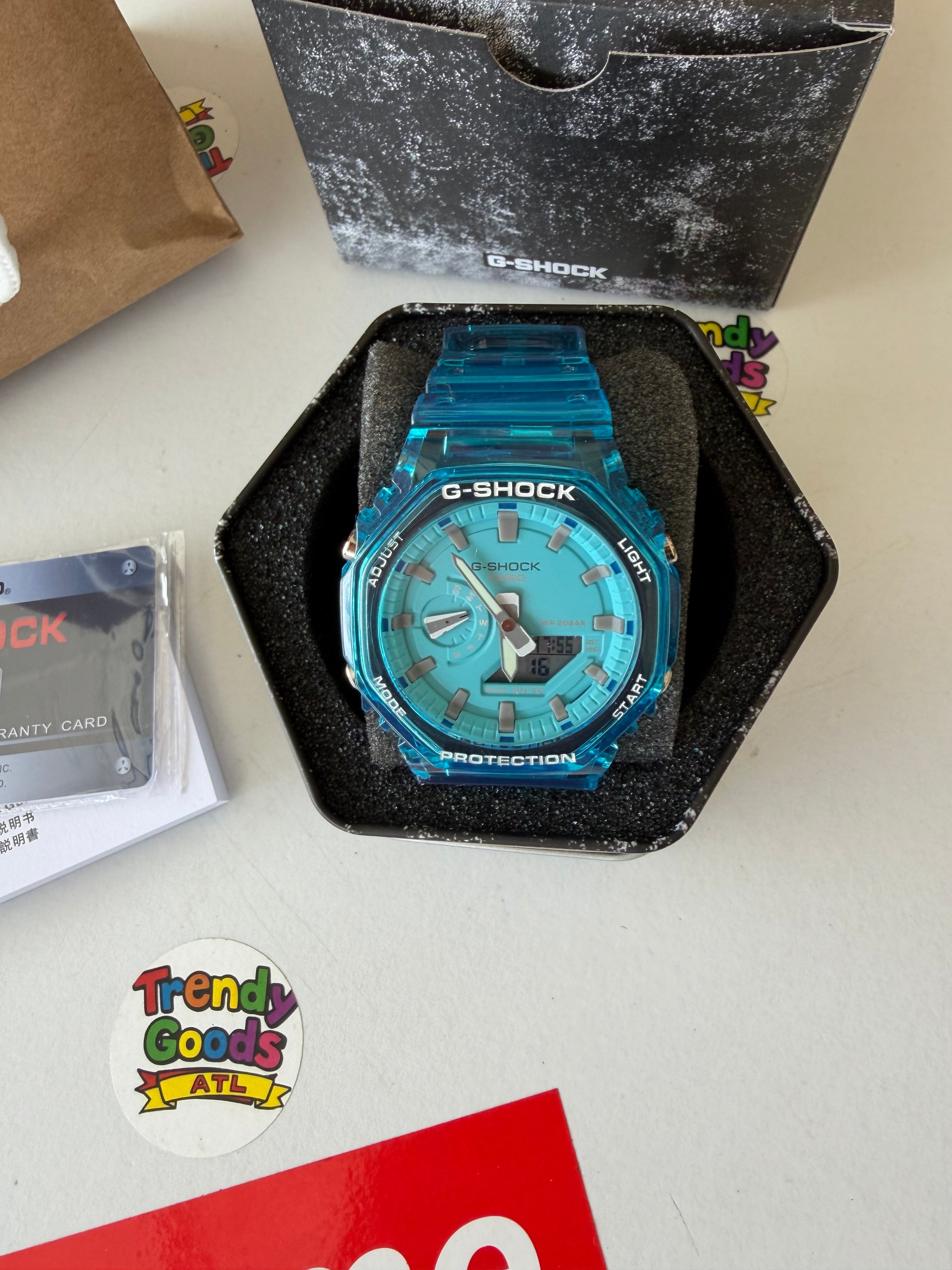 Blue Transparent G Shock