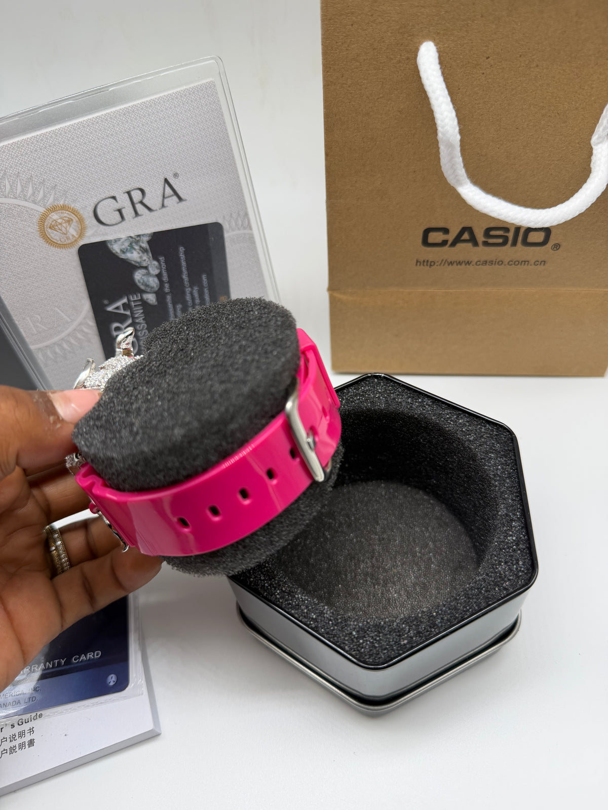 Pink Iced G Shock