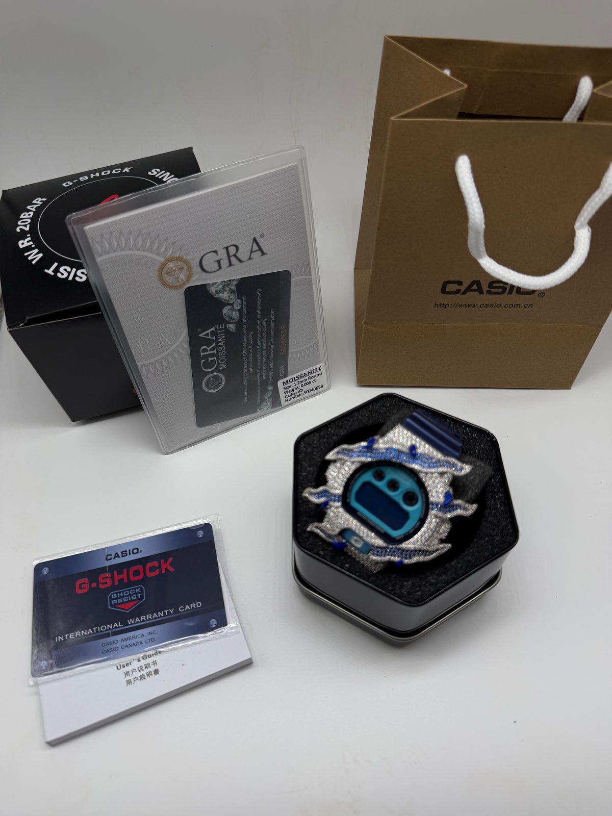 BLUE ICED G SHOCK
