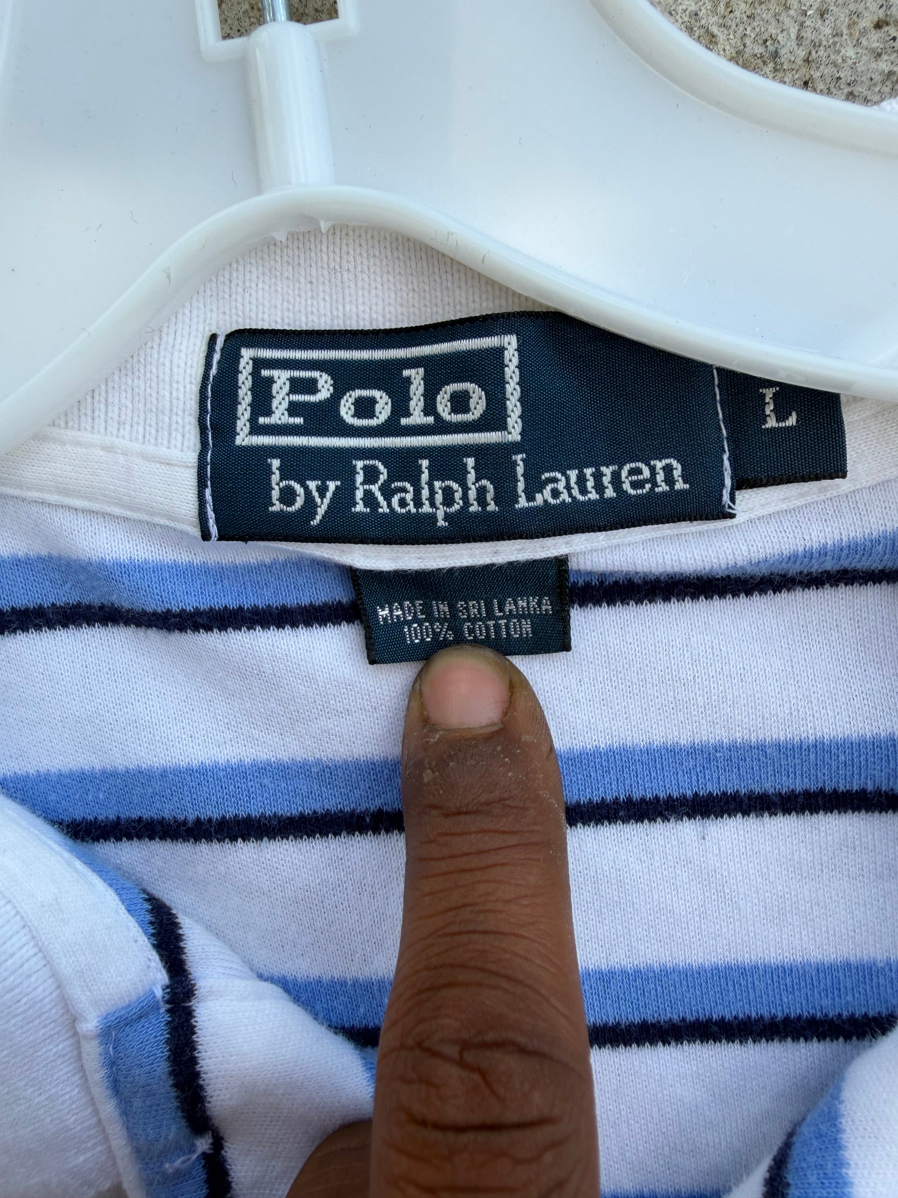 Vtg Striped Polo