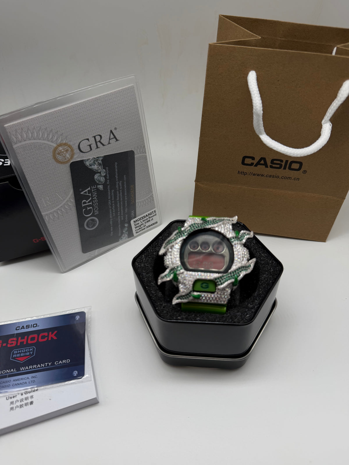 Green Iced G Shock