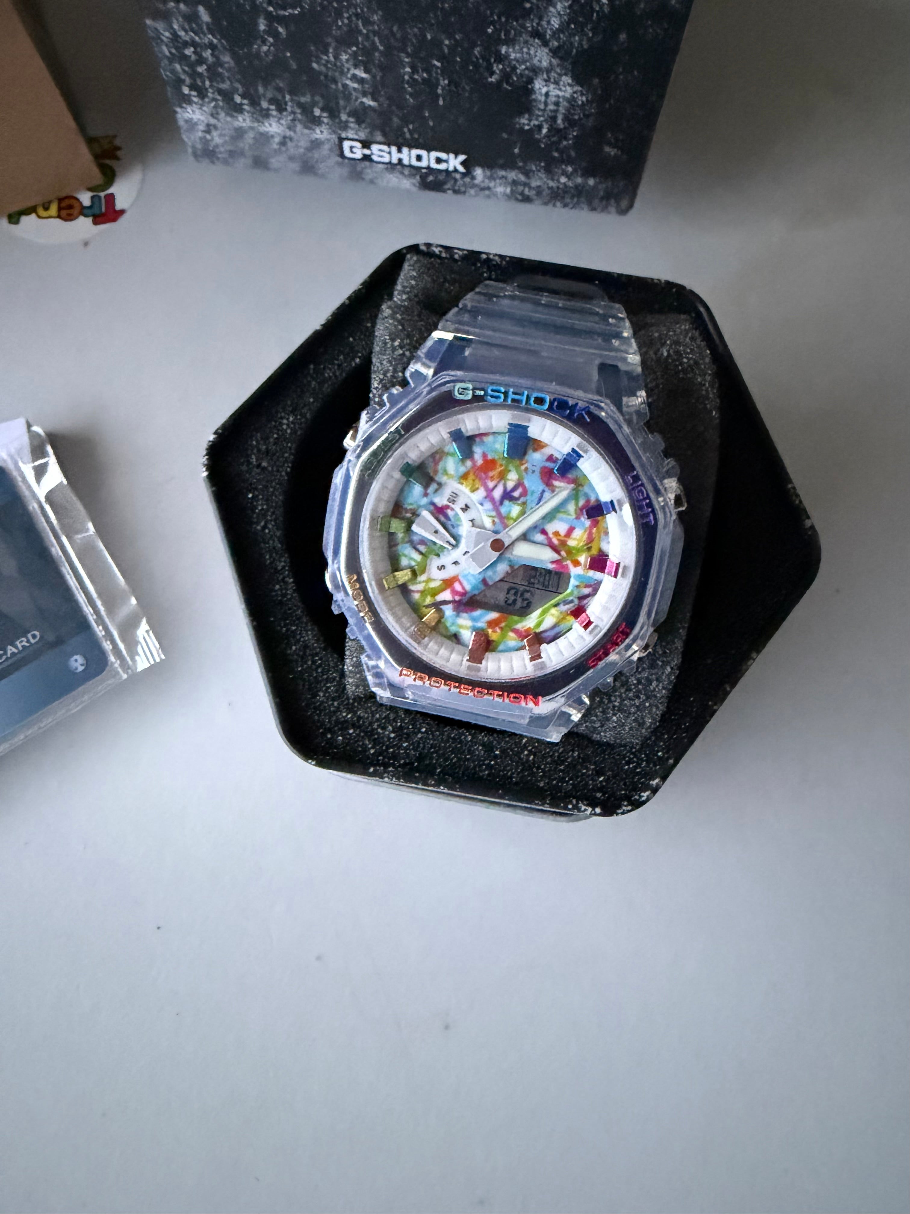 Color Scatter Transparent G Shocks