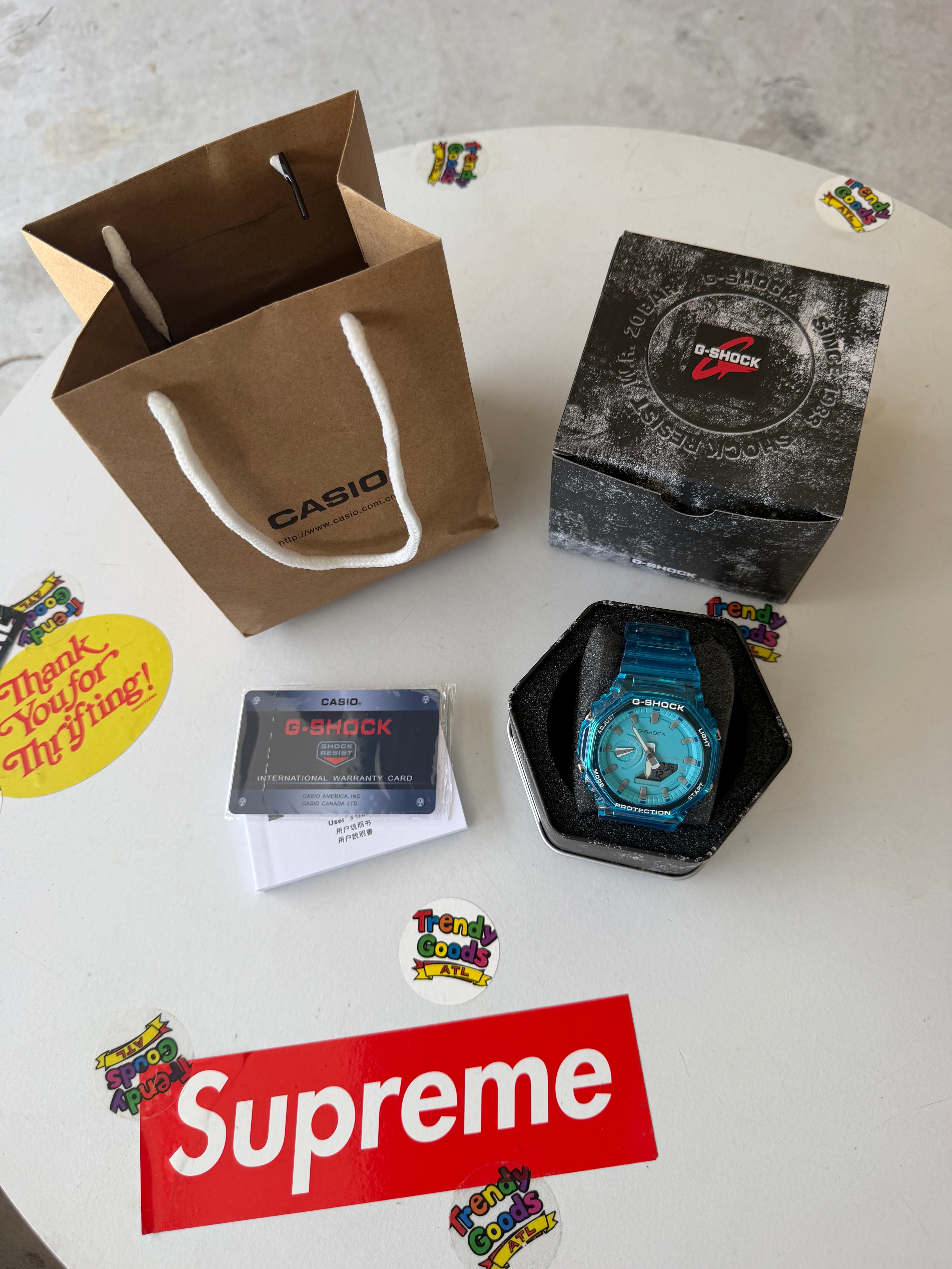 Blue Transparent G Shock