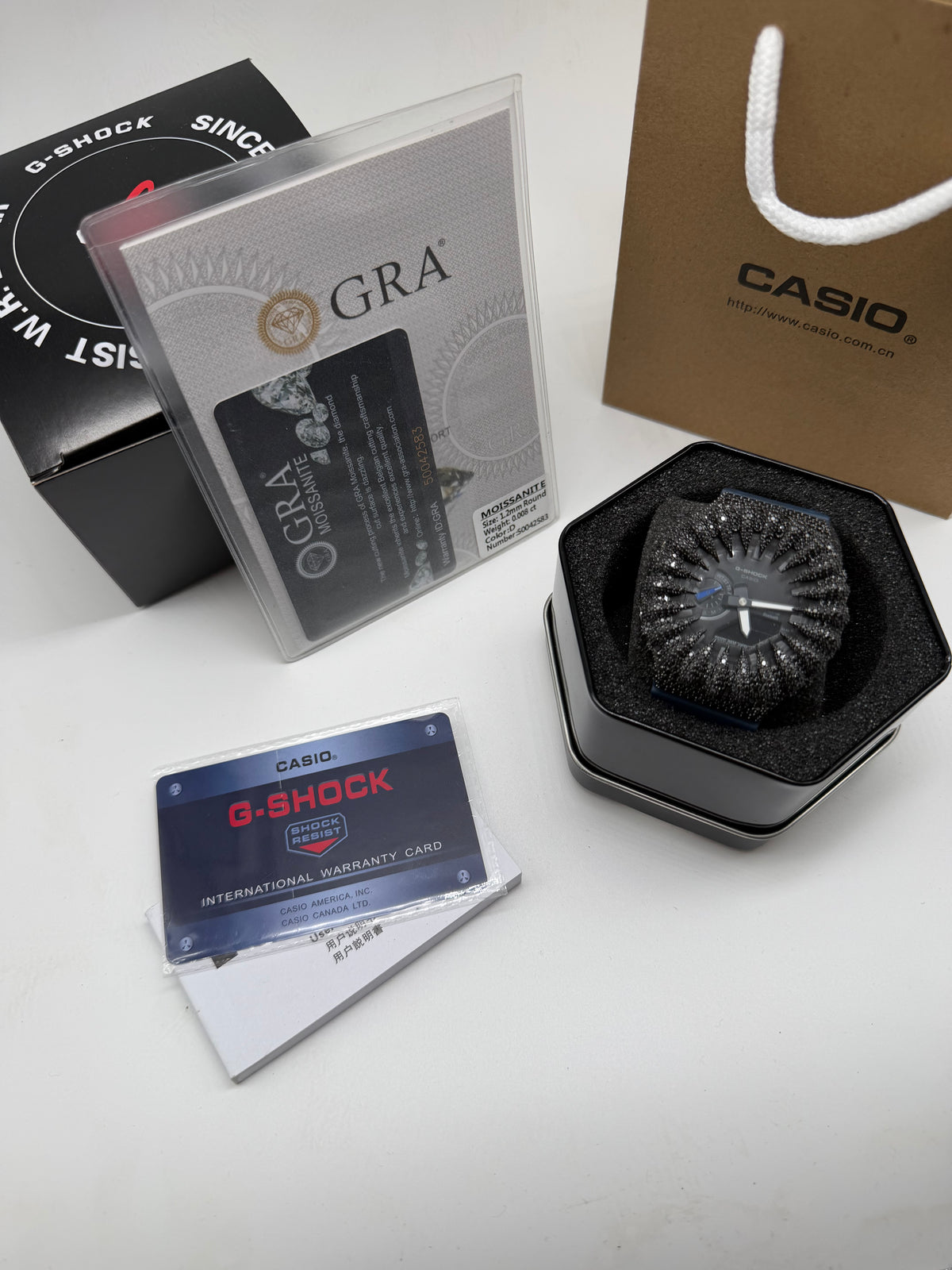 Navy Iced G Shock