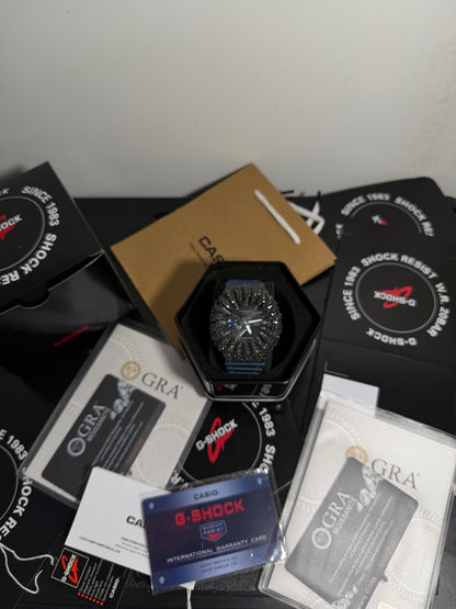 Navy Iced G Shock