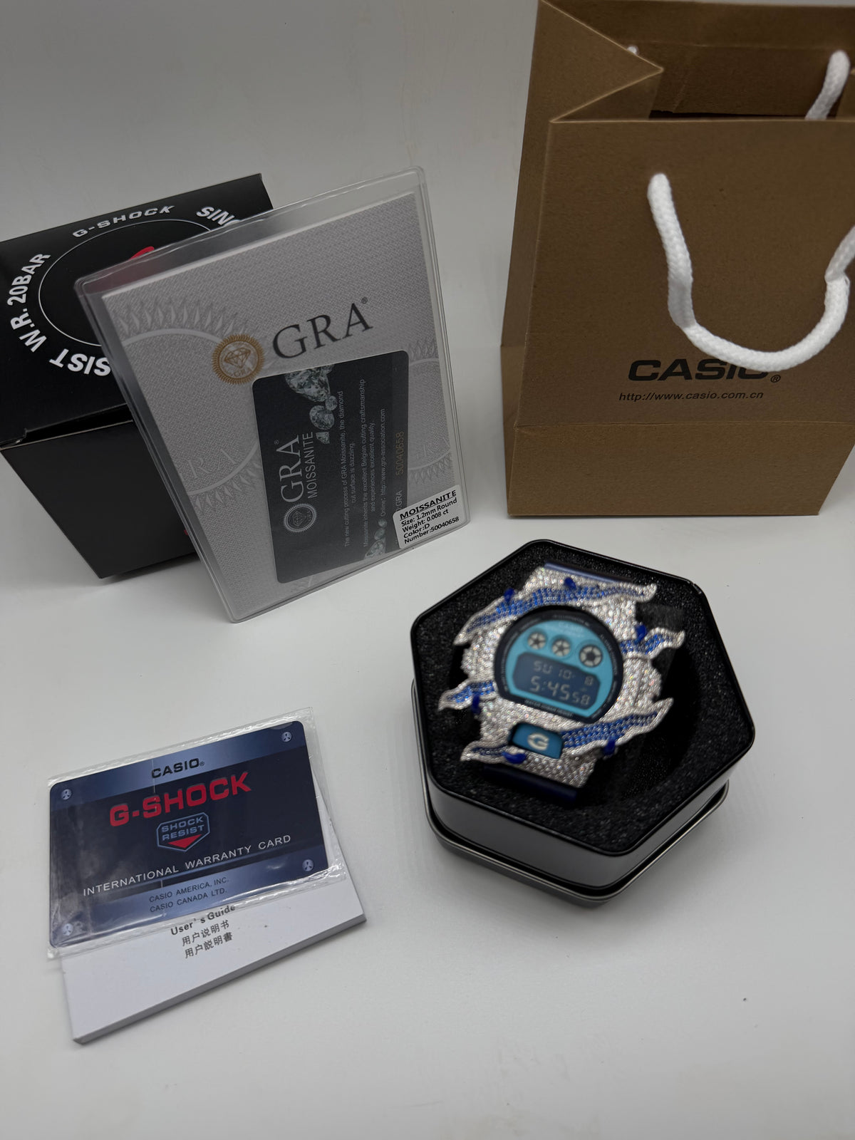 BLUE ICED G SHOCK
