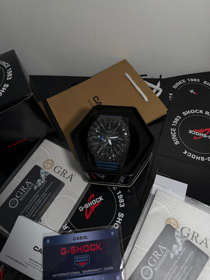 Navy Iced G Shock
