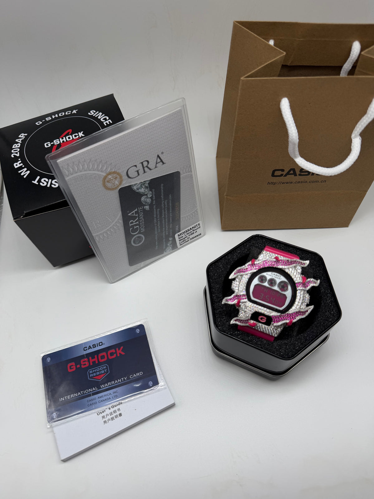 Pink Iced G Shock