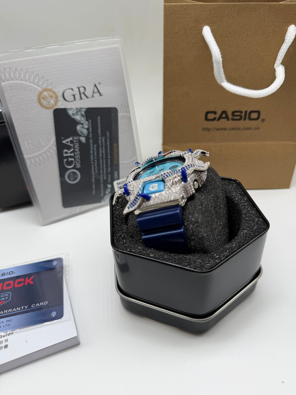 BLUE ICED G SHOCK