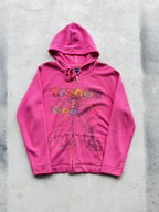 Pink Trendy Thermal hoodie