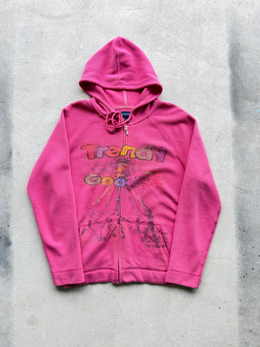 Pink Trendy Thermal hoodie