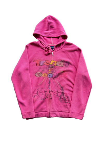 Pink Trendy Thermal hoodie