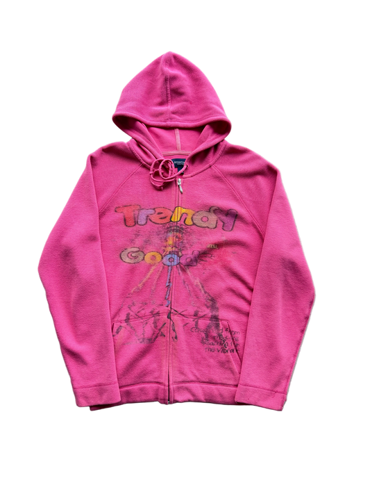 Pink Trendy Thermal hoodie