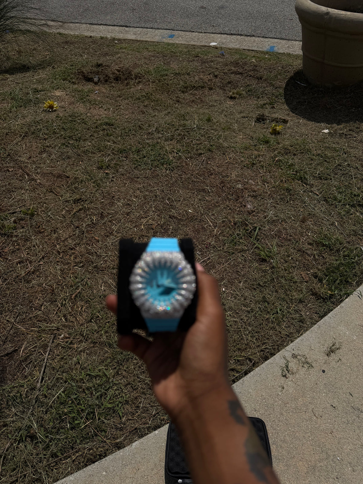 BLUE ICED G SHOCK