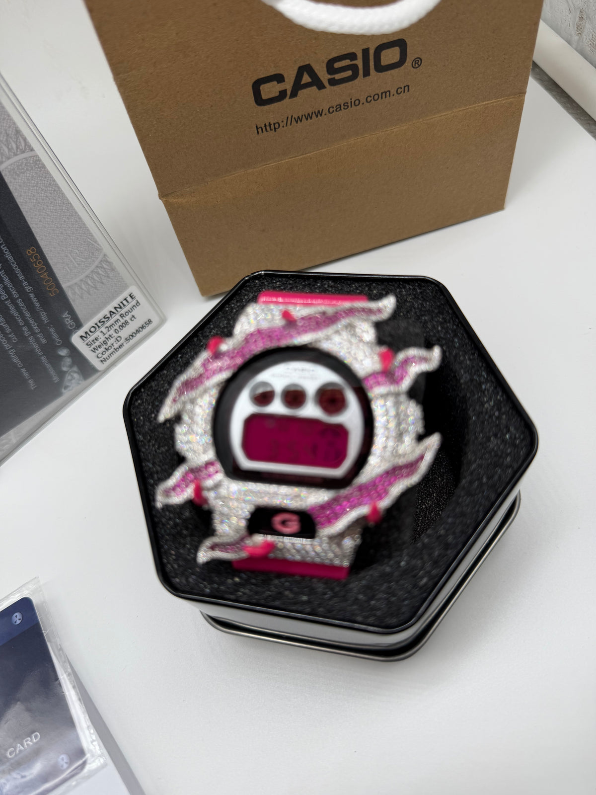 Pink Iced G Shock