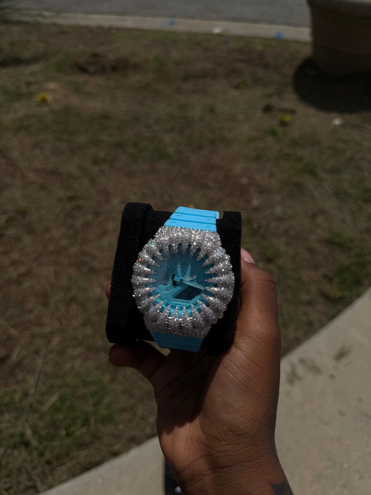 BLUE ICED G SHOCK
