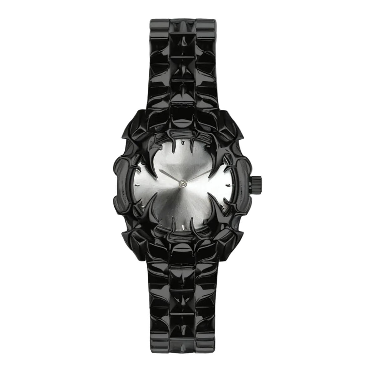 Black N Silver Claw Watch