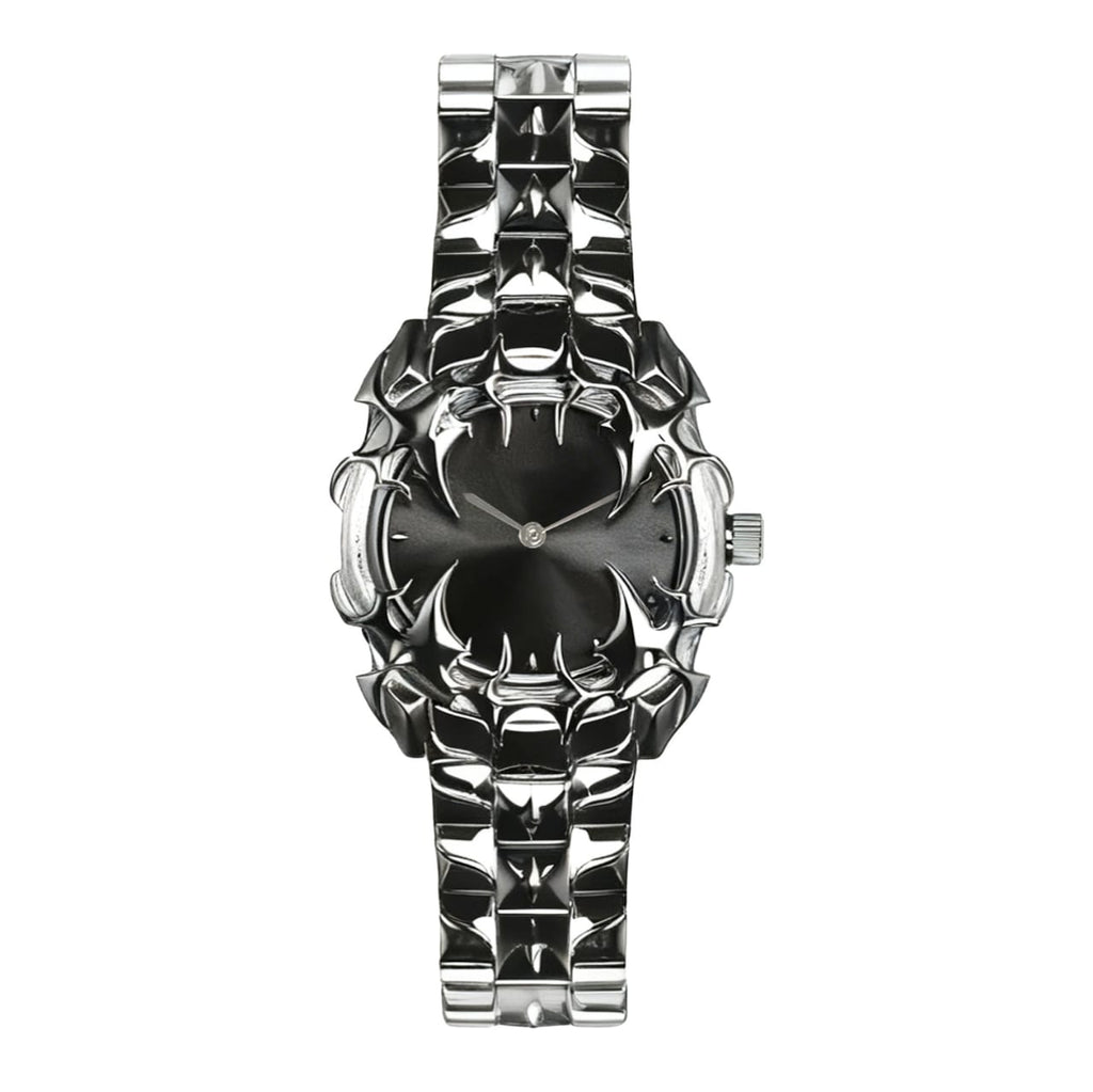 Silver N Black Claw Watch